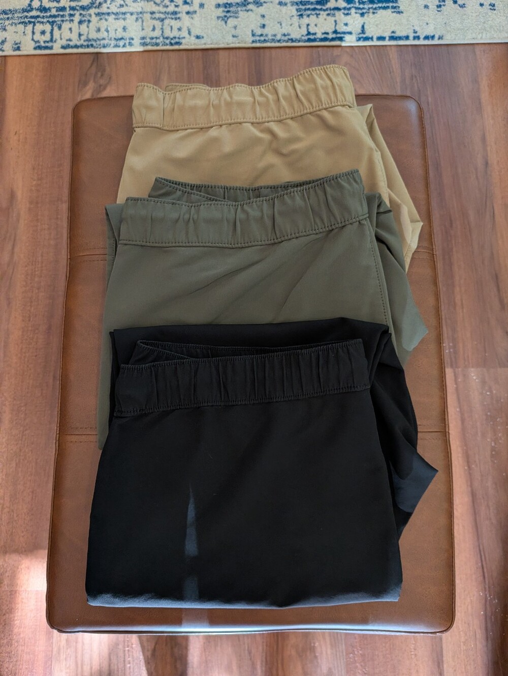 Three Men's Elastic-Waist Joggers